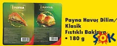 PAYNA HAVUÇ DİLİM/KLASİK FISTIKLI BAKLAVA 180 G PAYNA HAVUÇ DİLİM/KLASİK FISTIKLI BAKLAVA 180 G